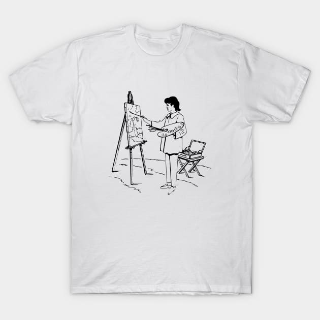 Painter T-Shirt by linesdesigns